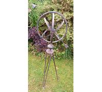 Inspirational Gifting Beautiful Verdigris Decorative Metal Armillary Sphere Globe Garden Sculpture - 105cm tall!