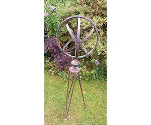 Inspirational Gifting Beautiful Verdigris Decorative Metal Armillary Sphere Globe Garden Sculpture - 105cm tall!