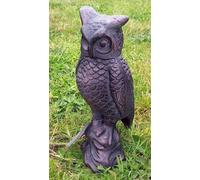 Inspirational Gifting Cast Aluminium Long Eared Owl hand finished with an Antique Verde Bronze Finish Inspirational Gifting Bronze