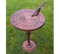 Inspirational Gifting Decorative Sundial On A Stand Made From Cast Iron