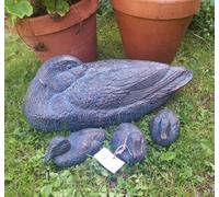Inspirational Gifting Duck And Three Ducklings Garden Ornaments