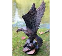Inspirational Gifting Eagle Swooping Garden Sculpture Ornament Statue in Bronze Inspirational Gifting Bronze