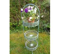 Inspirational Gifting Fleur-De-Lys Pot Stand Three Tiered Garden Décor