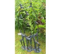 Inspirational Gifting Giraffe Family Sculpture Ornament with an Aged Bronze Finish - Cast Iron - Bronze - Sculpture