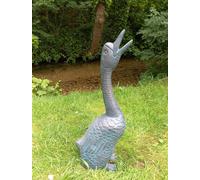 Inspirational Gifting Goose Garden Ornament Sculpture cast in Aluminium in Bronze Inspirational Gifting Bronze