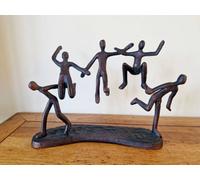 Inspirational Gifting Jump For Joy - Ornament Hand Cast In Aluminium With Antique Bronze Finish