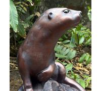 Inspirational Gifting Large Otter Sculpture Garden Ornament Statue