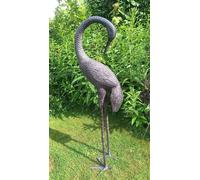 Inspirational Gifting Love Crane Garden Ornament Aluminium with Bronze Finish 1m tall - Cast Aluminium - Bronze - Sculpture