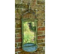Inspirational Gifting Lovely Broughton Birdcage Mirror Display Shelf 70Cm Tall