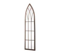 Inspirational Gifting Metal Rustic Gothic Arch Slimline Mirror 1M Tall