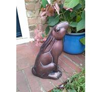 Inspirational Gifting Moongazing Hare Garden Sculpture Ornament in Bronze Inspirational Gifting Bronze