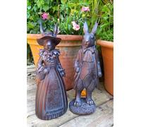 Inspirational Gifting Mr And Mrs Rabbit Sculptures Garden Ornaments Figurines