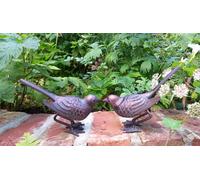 Inspirational Gifting Pair Of Birds Sculpture Garden Ornament