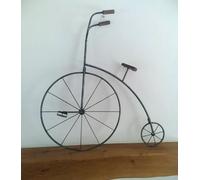 Inspirational Gifting Penny Farthing Bicycle Metal Wall Art in Black Inspirational Gifting Black