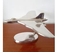 Inspirational Gifting RAF Vulcan Aeroplane Home Ornament Aluminium Plane Sculpture - 1 - Polished Aluminium - Silver