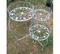 Inspirational Gifting Three Tiered Pot Planter Holder Pot Stand Garden Decor Display Table