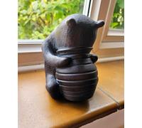 Inspirational Gifting Winnie-The-Pooh Ornament Sculpture For A Home or Garden in Bronze Inspirational Gifting Bronze