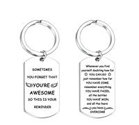 Inspirational Gifts Best Friends Coworker Gift Graduation Congratulations Graduation Gifts Birthday Gifts Sometimes You Forget You're Awesome So This is Your Reminder keychain(Sometimes You Forget)