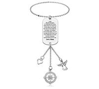 Inspirational Gifts for Daughter Car Hanging Ornament from Mother To Daughter Gifts from Stepmother Graduation Gift for Stepdaughter Car Rear View Mirror Hanging Accessories for Bonus Daughter