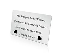 Inspirational Gifts for Men Women Engraved Wallet Insert Card with Motivational Quotes Graduation Gifts Christmas Birthday Gifts Encouragement Gifts for Friends Family