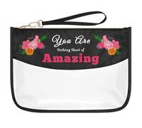 Inspirational Gifts for Women Appreciation Gift Clear Makeup Bag Encouragement Gifts for Her Sisters Daughter Friends Coworker Birthday Graduation Retirement Gift Cosmetic Bag Zipper Toiletry Pouch
