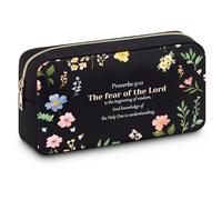 Inspirational Gifts for Women Bible Verse Makeup Bag Christian Gifts for Women Faith Religious Gifts for Friend Girl Scripture Cosmetic Pouch for Mum Wife Sister Double Side Print Toiletry Bag