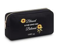 Inspirational Gifts for Women Cosmetic Bag Christian Gifts for Women Faith Spiritual Religious Faith Gifts for Women Religious Bible Verse Gifts for Women Friend Sister Motivational Gifts Makeup Bag