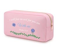 Inspirational Gifts for Women Cosmetic Bag Motivational Religious Presents for Friends Grandmother Mum Daughter Sister Christian Makeup Travel Pouch for Girl Double Side Print Toiletry Bag
