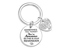 Inspirational Gifts for Women Encouragement Keyring Gifts for Friend Colleague Coworker Boss Teacher Sometimes You Forget You’re Awesome So This Is Your Reminder Keyring Birthday Gifts for Daughter