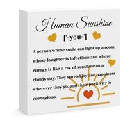 Inspirational Gifts for Women Friends Family Thank You Gifts for Coworker Employee Leader Appreciation Gifts for Teacher Mentor Doctor Nurse Human Sunshine Home Office Desk Sign Decor