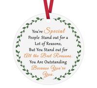 Inspirational Gifts for Women Men Friends Coworkers Appreciation Gift for Boss Nurse Teacher Office Employee Leaving Job Farewell Retirement Birthday Christmas Ornament Keepsake Sign