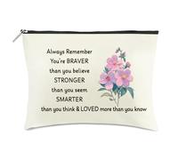 Inspirational Gifts for Women Mom Best Friend Mothers Day Gifts Unique Retirement Gift Makeup Bag for Coworker Friendship Nurse Teacher Wife Sister Travel Cosmetic Pouch Birthday Christmas