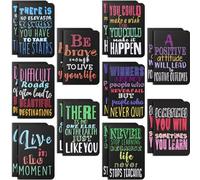 Inspirational Gifts Notepads Mini Motivational Journal Notebook Bulk Small Pocket Notepads for Office Home Church Christian Gift Supplies, 10 Styles(Bright Style,20 Pieces)