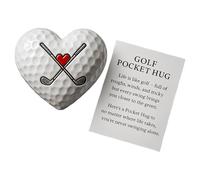 Inspirational Golf Ball | Heart Shaped Gift with Motivational Quote Cards | 8cm Golf Decoration for Boyfriend, Men, Women, Friends and Coworkers - Ideal for Easter, Christmas