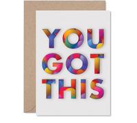 Inspirational Good Luck Card, Burst of Encouragement