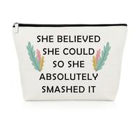 Inspirational Graduation Gifts for Women Graduation Makeup Bag Encouragement Gifts for Girls Motivational Cosmetic Bag for Daughter Friend Friendship Present Christmas Birthday Travel Cosmetic Pouch
