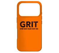 Inspirational Grit Effort Beats Talent Motivational Case for iPhone 17 Pro