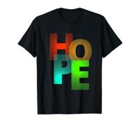 Inspirational Hope Lettering, Elegant Minimal Design, Jesus Value Graphic T-Shirt, Men, Black, XL