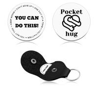 Inspirational Keychain Gift for Her Him Get Well Soon Gifts Cancer Care Gifts for Women Men Encouragement Feel Better Thoughtful Present for Friend Sister Brother Double Sided Engraved