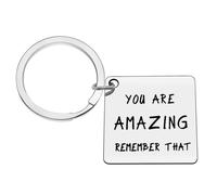 Inspirational Keyring Gifts for Women Men Friends Family You are Amazing Remember That Keyring Christmas Birthday Graduation Gifts Motivational Encouragement Gifts for Him Her