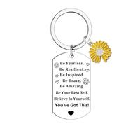 Inspirational Keyring Gifts for Women Men Positive Affirmation Gifts Mental Health Gifts for Women Men Farewell Gift for Coworker Employee