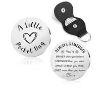Inspirational Keyrings For Women Always Remember You Are Braver You Are Stronger Than You Think Gifts Believe In Yourself Gifts Adhd Gifts For Women Men Thinking Of You Gifts Pocket Hug Christmas