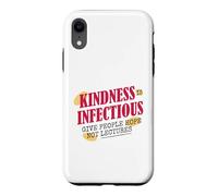 Inspirational Kindness Poetic Quote Positivity Typography Case for iPhone XR
