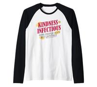 Inspirational Kindness Poetic Quote Positivity Typography Raglan Baseball Tee