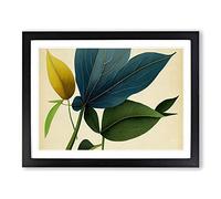 Inspirational Leaf Framed Wall Art Print A2 Black