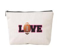 Inspirational Letters Printed Makeup Bag for Women Imitation Linen Travel Cosmetics Purse Organizer Motivational Gift Bathroom Toiletries Bag