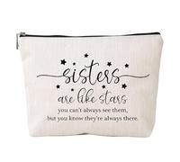 Inspirational Letters Printed Makeup Bag for Women Imitation Linen Travel Cosmetics Purse Organizer Motivational Gift Bathroom Toiletries Bag