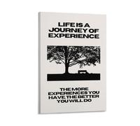 Inspirational Life Quote Wall Art Motivational Poster with Tree Silhouette And Uplifting Message Positive Self Growth Journey Decor for Office Bedroom Or Living Room Modern Print Gift 20x30inch Frame