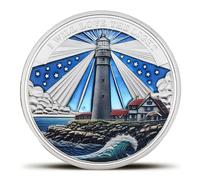 Inspirational Lighthouse Challenge Coin - I Will Love The Light Design - Motivational Gift for Hope & Guidance (Silvery)