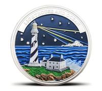 Inspirational Lighthouse Challenge Coin Motivational Gift for Hope & Guidance (Silvery)